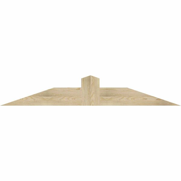 Ekena Millwork Portland Rough Sawn Timber Gable Bracket, Douglas Fir, 60"W x 10"H x 2"D x 6"F, 4/12 Pitch GBW060X10X0206POR00RDF - main